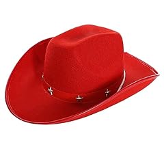 Red cowboy hats for sale  Delivered anywhere in UK