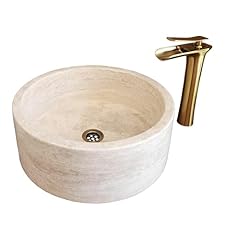 Marble travertine vessel for sale  Delivered anywhere in USA 