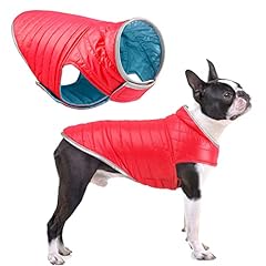 Oslueidy Cappotto per cani reversibile, giacca da cane invernale Giacca da cucciolo caldo impermeabile vestiti per animali domestici antivento snowsuit per cani piccoli grandi grandi (XL, Rosso Blu) usato  Spedito ovunque in Italia 
