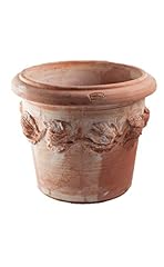 Teramico - Vaso per piante in terracotta italiana, con piedini, Conca con motivo limoni, resistente al gelo, 20 cm usato  Spedito ovunque in Italia 