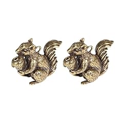 2pcs brass squirrel for sale  Delivered anywhere in USA 