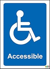 Wheelchair accessible sign for sale  Delivered anywhere in UK