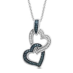 Jewelili double heart for sale  Delivered anywhere in USA 