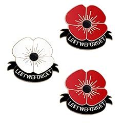 Poppy flower brooch for sale  Delivered anywhere in UK