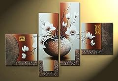 Wieco Art Elegant Flowers Oil Paintings on Canvas Wall for sale  Delivered anywhere in Canada