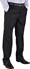 Mens Formal Casual Trousers Big Sizes Polyester Trouser for sale  Delivered anywhere in UK