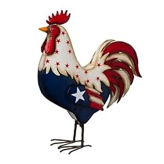 Metal patriotic rooster for sale  Delivered anywhere in USA 