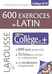 600 exercices latin d'occasion  Livré partout en France