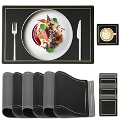 Placemats set faux for sale  Delivered anywhere in UK