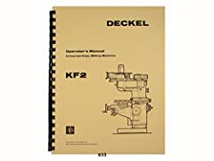 Deckel Universal Copy Milling Machine KF2 Operators for sale  Delivered anywhere in USA 