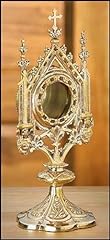 Brass monstrance reliquary for sale  Delivered anywhere in USA 