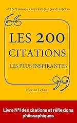 200 citations inspirantes d'occasion  Livré partout en France