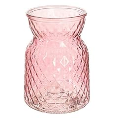 Textured pink glass for sale  Delivered anywhere in UK