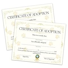 Pet adoption certificate for sale  Delivered anywhere in USA 