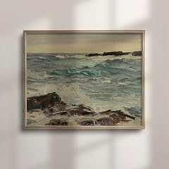 Vintage seascape oil for sale  Delivered anywhere in USA 