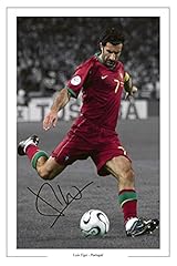 Luis figo signed for sale  Delivered anywhere in UK