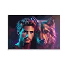 Uomo lupo poster usato  Spedito ovunque in Italia 