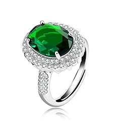 Created emerald oval for sale  Delivered anywhere in Ireland