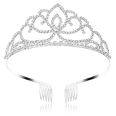 Fasoty silver tiara for sale  Delivered anywhere in USA 