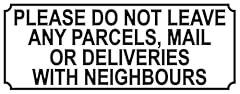 Please leave parcels for sale  Delivered anywhere in UK