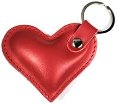 Leather heart keychain for sale  Delivered anywhere in USA 