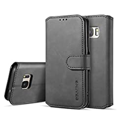 UEEBAI PU Leather Case for Samsung Galaxy S7, Vintage for sale  Delivered anywhere in UK