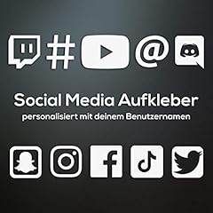 Social media aufkleber gebraucht kaufen  Wird an jeden Ort in Deutschland