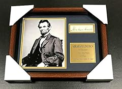 Abraham lincoln autographed for sale  Delivered anywhere in USA 