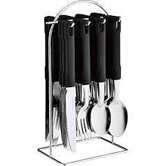 24pc black cutlery for sale  Delivered anywhere in UK