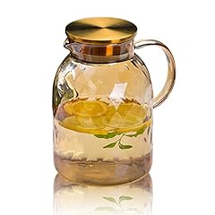 Amber glass pitcher for sale  Delivered anywhere in USA 