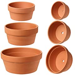 3 PCS Terracotta Pots Plant Pots Indoor Clay Flower for sale  Delivered anywhere in UK