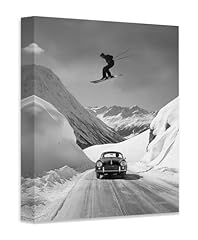 Skier jumping vintage for sale  Delivered anywhere in USA 