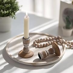 Nuptio wooden candlesticks for sale  Delivered anywhere in UK
