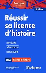 Réussir licence histoire d'occasion  Livré partout en France