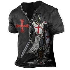 Men distressed henley for sale  Delivered anywhere in UK