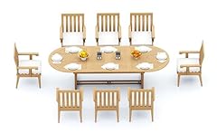 Grade teak 9pc for sale  Delivered anywhere in USA 
