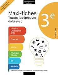 3ème maxi fiches d'occasion  Livré partout en France