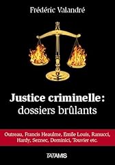 Justice criminelle dossiers d'occasion  Livré partout en France