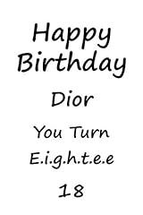 Happy birthday dior for sale  Delivered anywhere in USA 