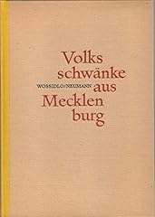 Volksschwänke mecklenburg her gebraucht kaufen  Wird an jeden Ort in Deutschland