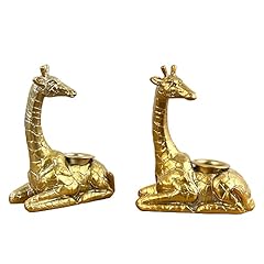 Pair gold giraffe for sale  Delivered anywhere in UK