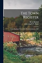 Town register acton for sale  Delivered anywhere in USA 