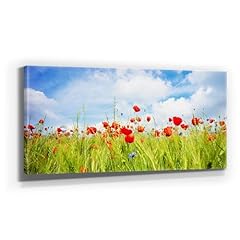 Mohnblumen bild leinwand gebraucht kaufen  Wird an jeden Ort in Deutschland