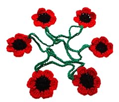 Poppy flower bunting for sale  Delivered anywhere in UK