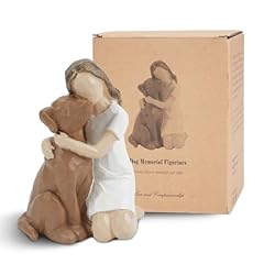 Resin woman dog for sale  Delivered anywhere in USA 