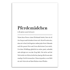 Din poster pferdemädchen gebraucht kaufen  Wird an jeden Ort in Deutschland