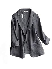 Cotton linen blazer for sale  Delivered anywhere in USA 