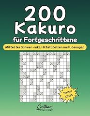 200 kakuro fortgeschrittene gebraucht kaufen  Wird an jeden Ort in Deutschland