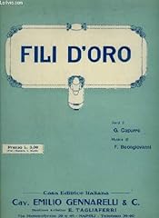 Fili oro piano d'occasion  Livré partout en France