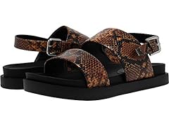 Used, Aerosoles Women's LEGGENDA Flat Sandal, Brown Snake, for sale  Delivered anywhere in USA 